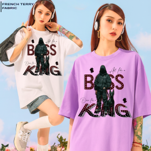 Premium Oversized T-shirt: BOSS KING