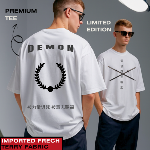 Premium Oversized Tee: Demon Drop Collection