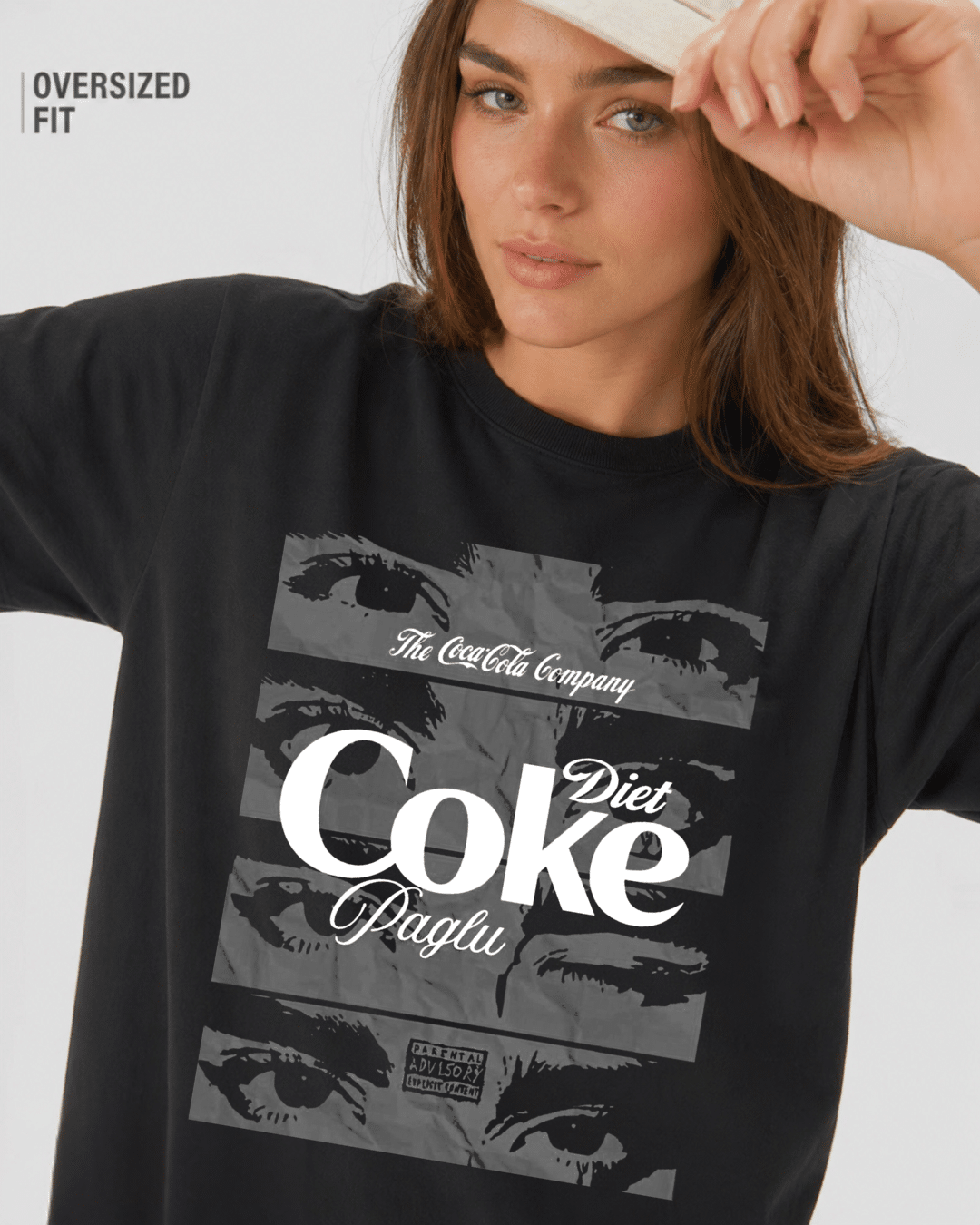 Coke Oversized Graphic T-Shirt for Women India | Vybe Gear